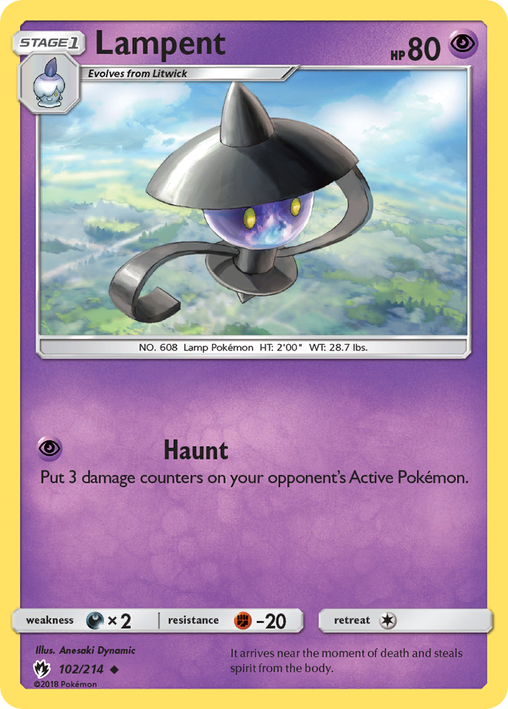 Lampent — SM - Lost Thunder #102/214