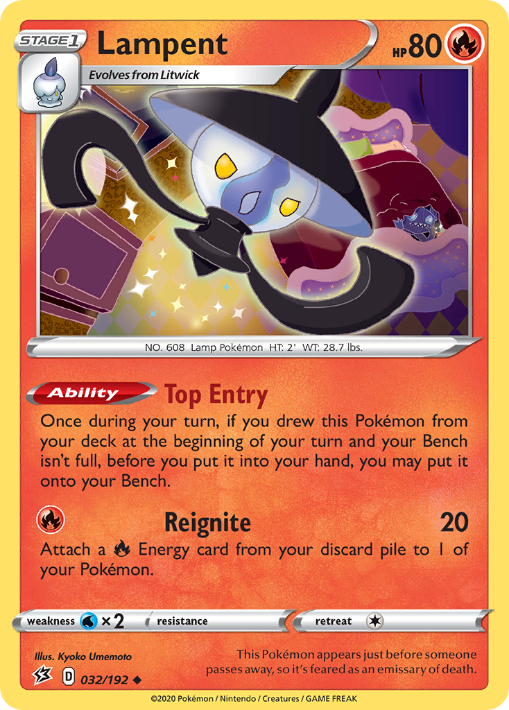 Lampent — SWSH02: Rebel Clash #032/192