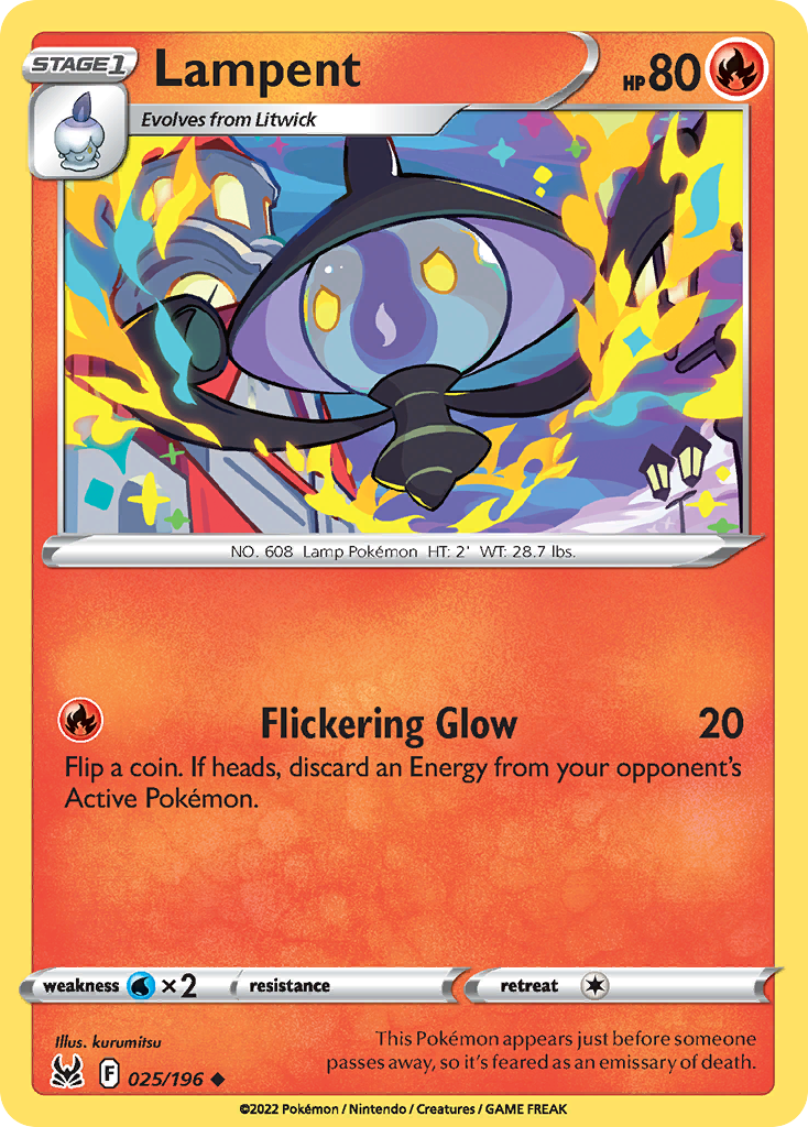 Lampent — SWSH11: Lost Origin #025/196