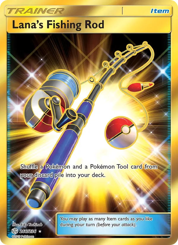 Lana's Fishing Rod (Secret) — SM - Cosmic Eclipse #266/236