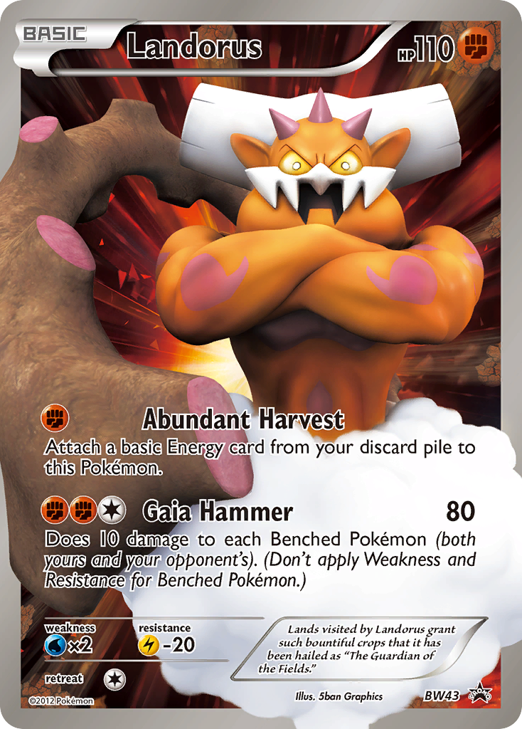 Landorus — Black and White Promos #BW43