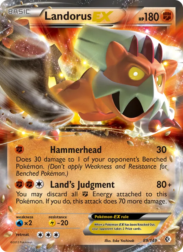 Landorus EX — Boundaries Crossed #89/149