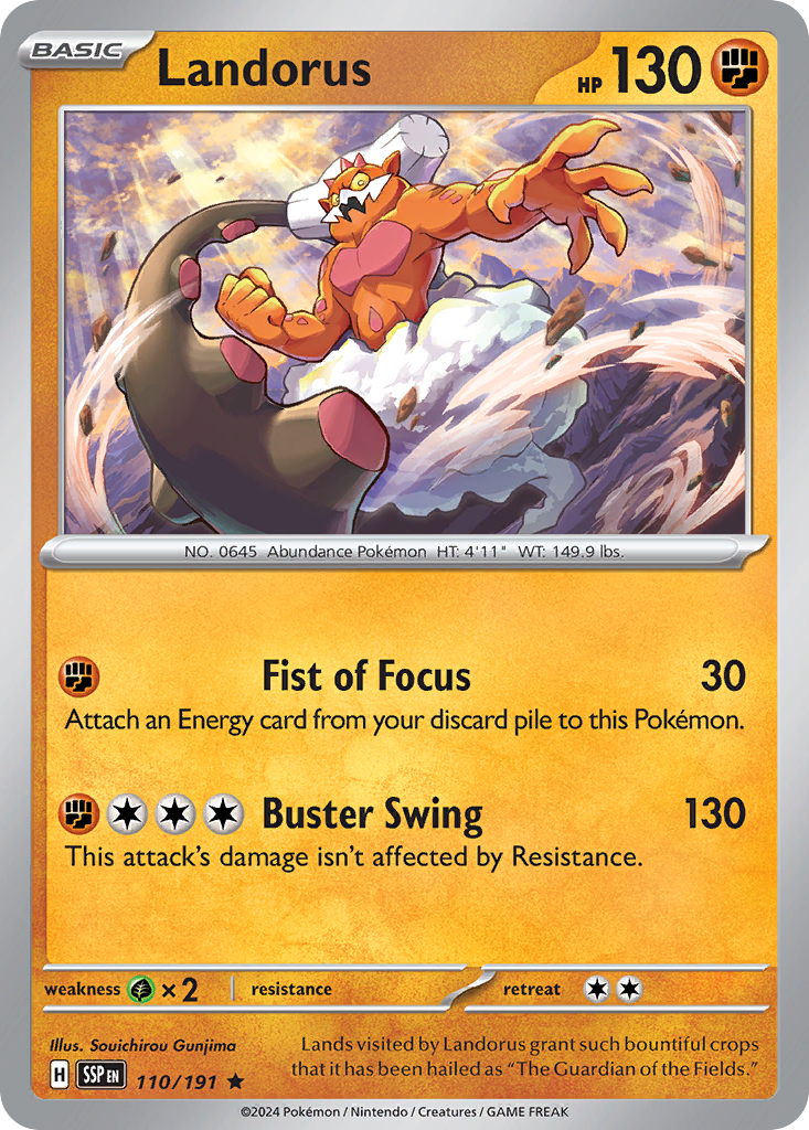 Landorus — SV08: Surging Sparks #110/191