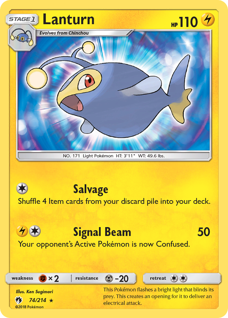 Lanturn — SM - Lost Thunder #74/214