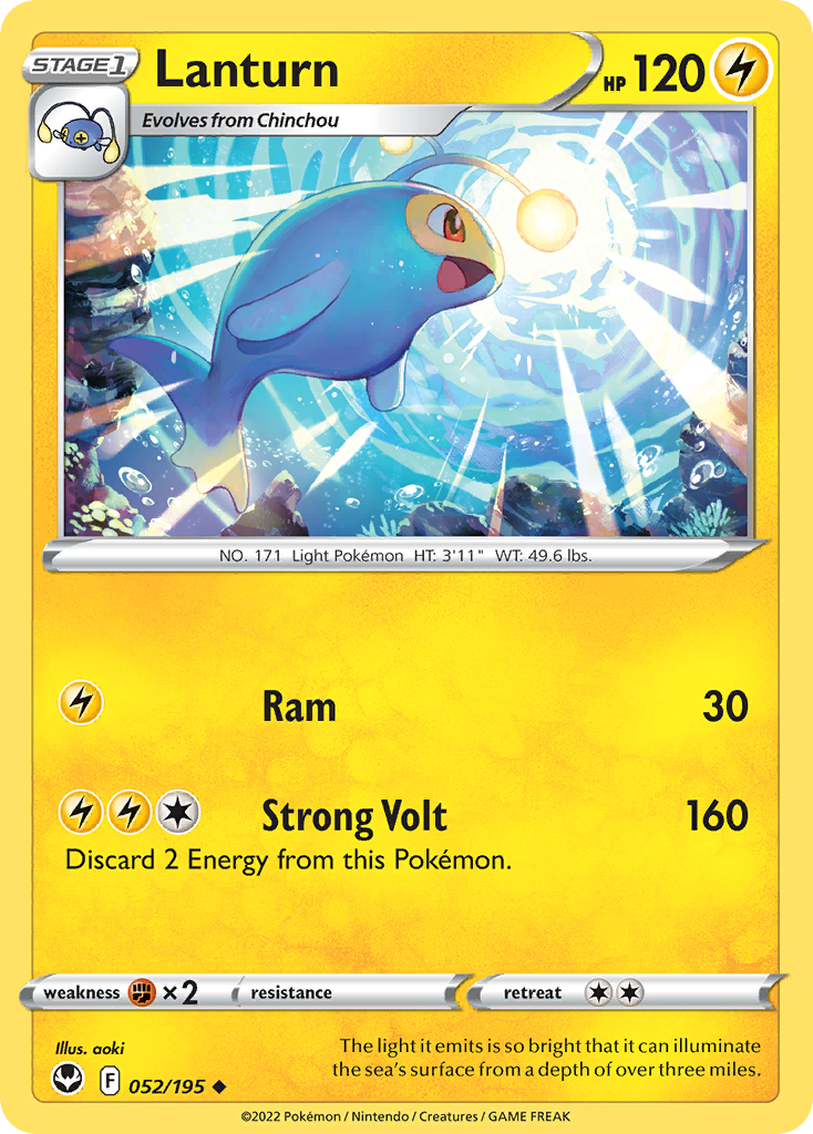 Lanturn — SWSH12: Silver Tempest #052/195