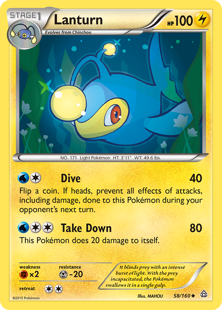 Lanturn — XY - Primal Clash #58/160
