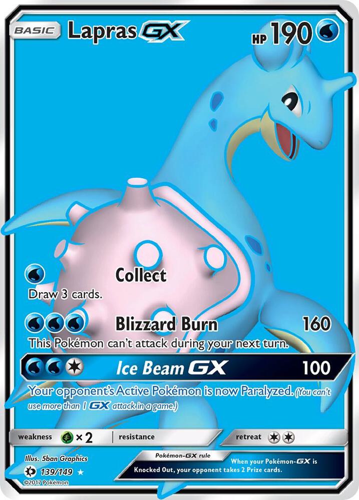 Lapras GX (Full Art) — SM Base Set #139/149