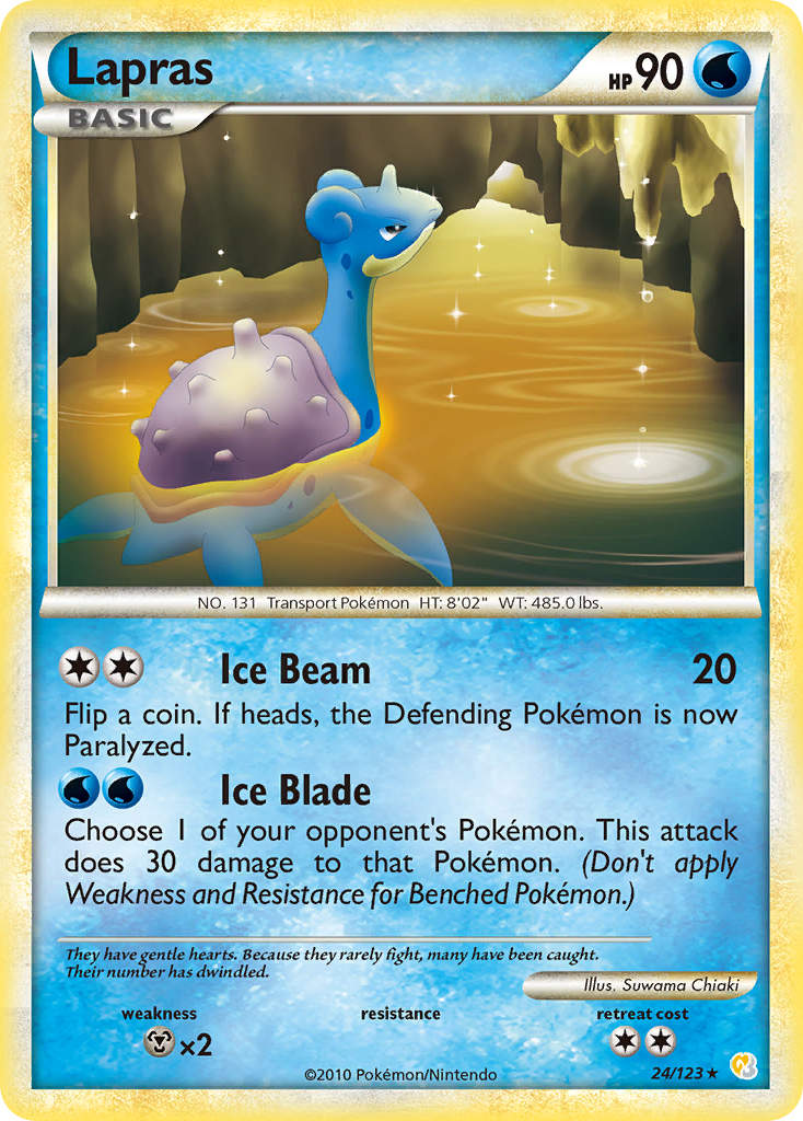 Lapras — HeartGold SoulSilver #24/123