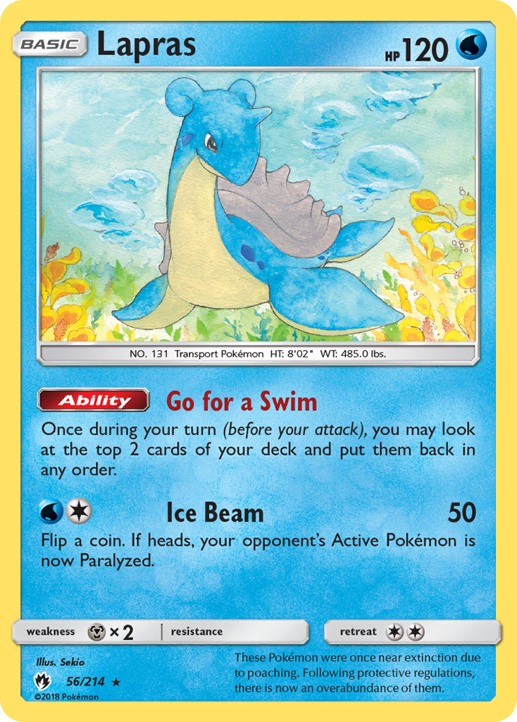 Lapras — SM - Lost Thunder #56/214