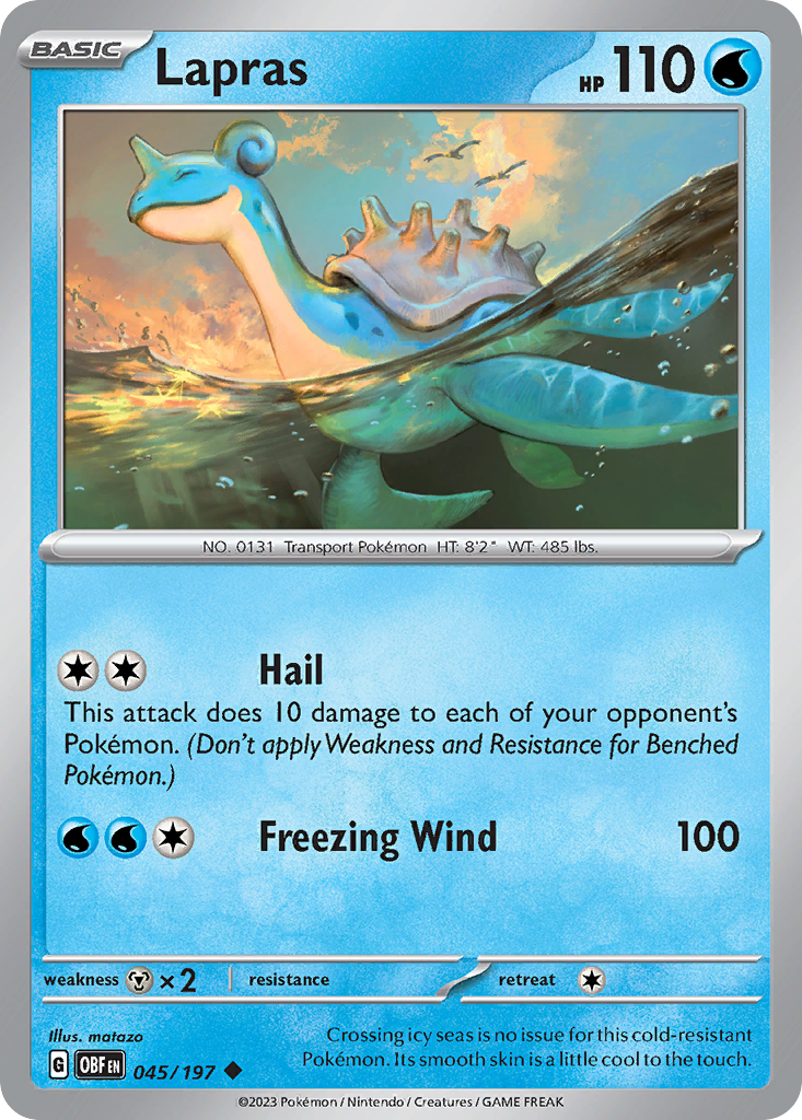 Lapras — SV03: Obsidian Flames #045/197