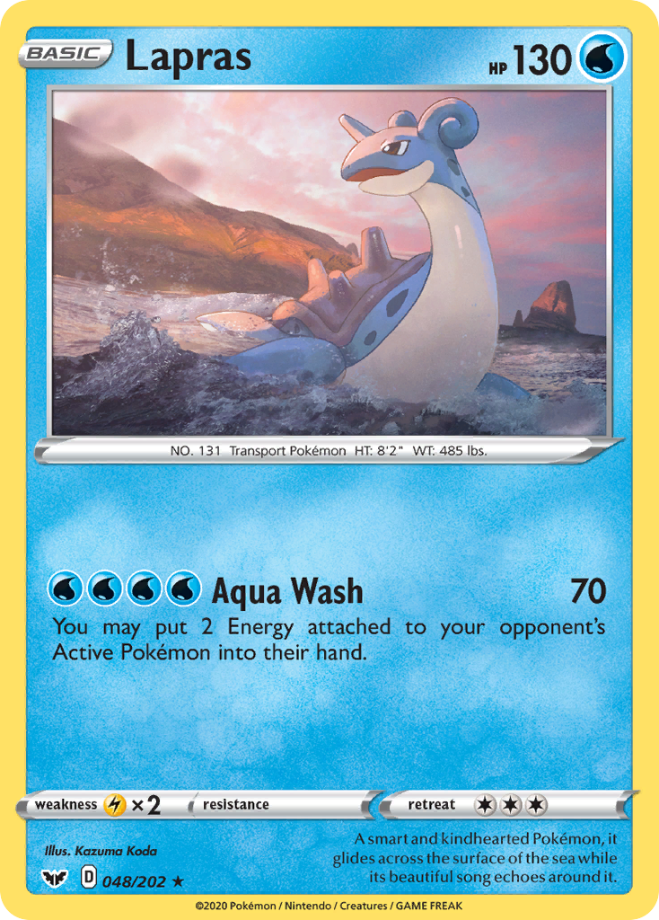 Lapras — SWSH01: Sword & Shield Base Set #048/202
