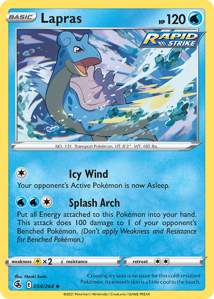 Lapras — SWSH08: Fusion Strike #054/264