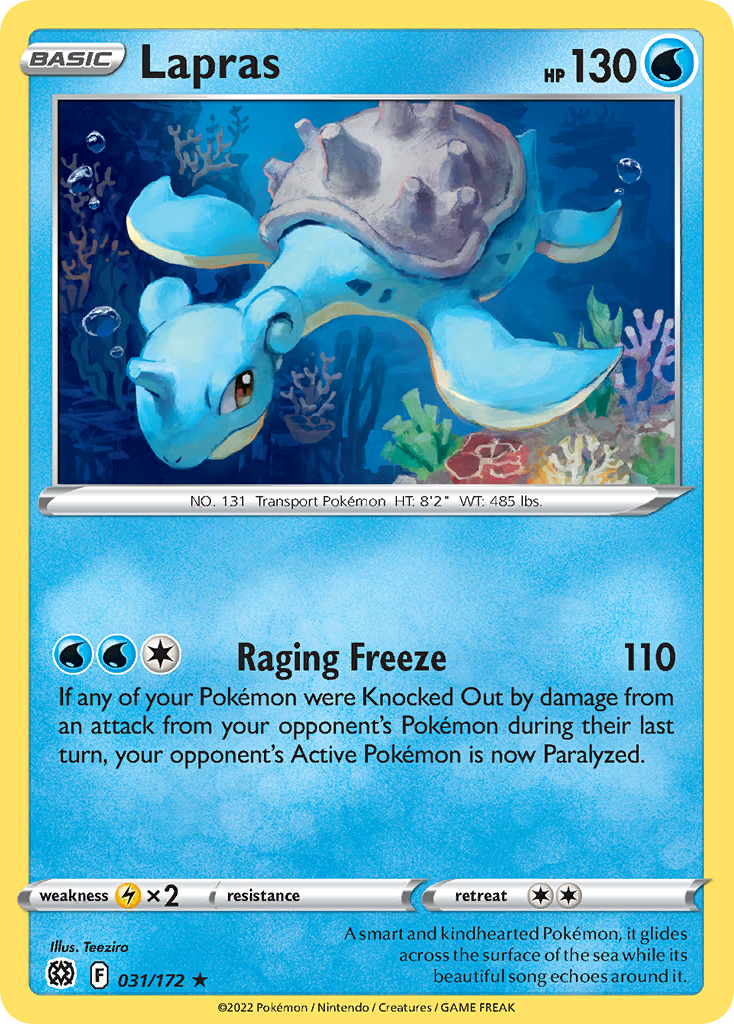 Lapras — SWSH09: Brilliant Stars #031/172
