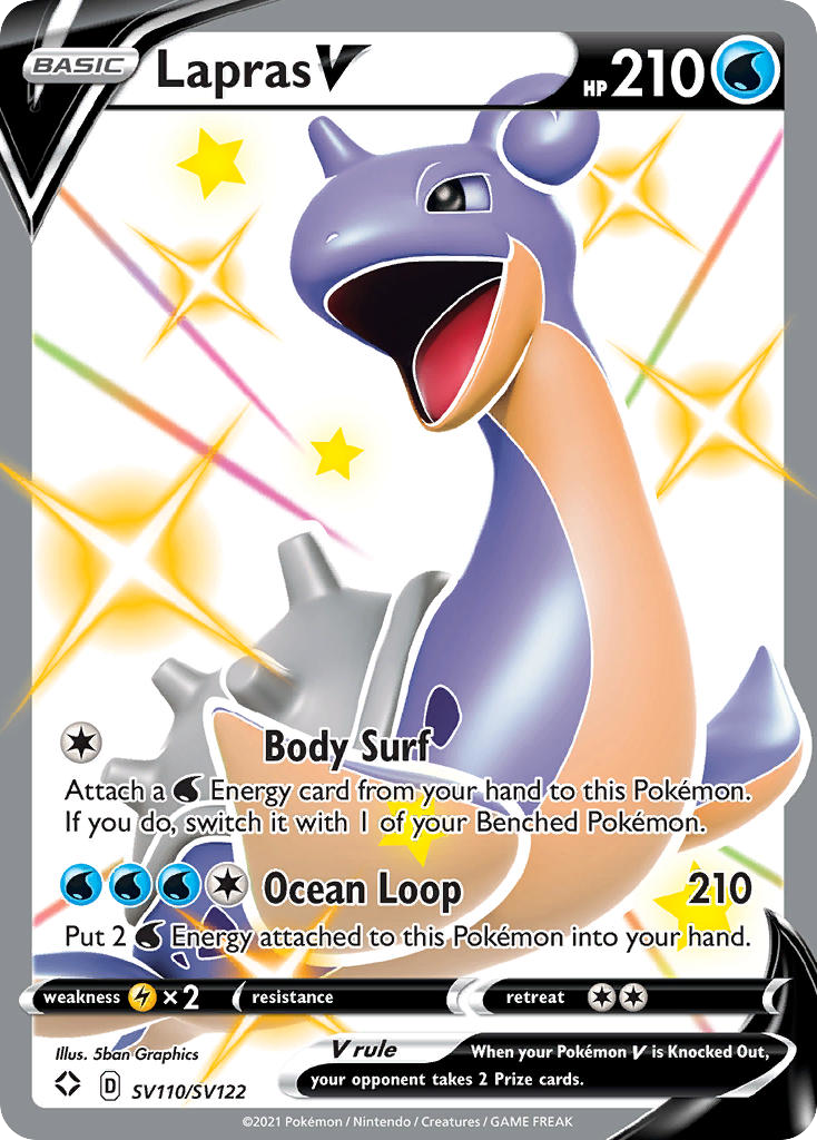 Lapras V — Shining Fates: Shiny Vault #SV110/SV122