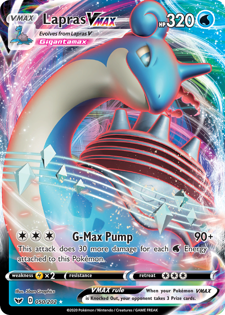 Lapras VMAX — SWSH01: Sword & Shield Base Set #050/202