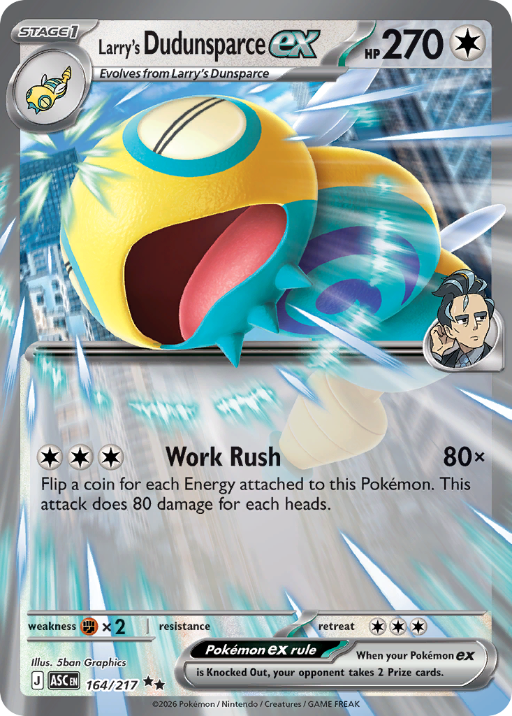 Larry's Dudunsparce ex — ME: Ascended Heroes #164/217