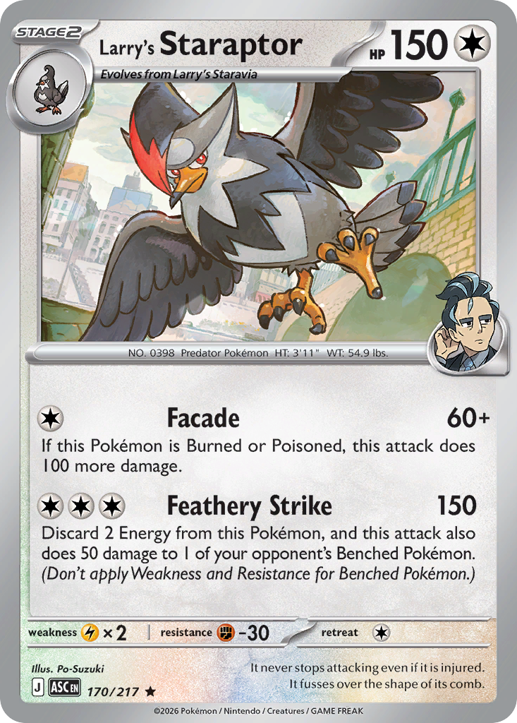 Larry's Staraptor — ME: Ascended Heroes #170/217