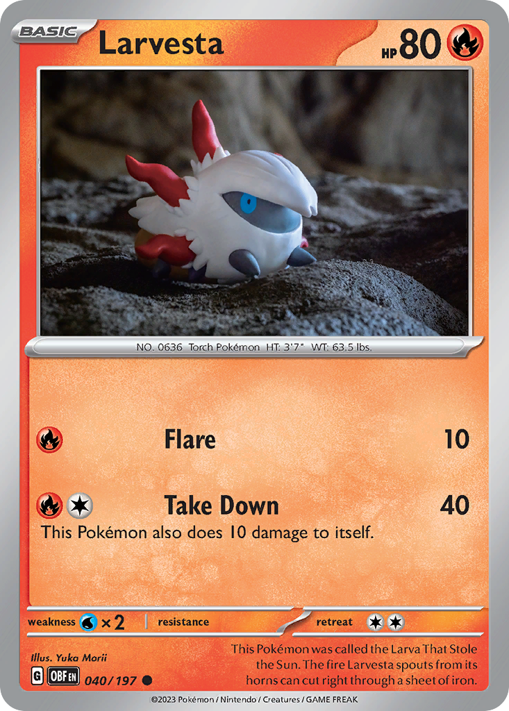 Larvesta — SV03: Obsidian Flames #040/197