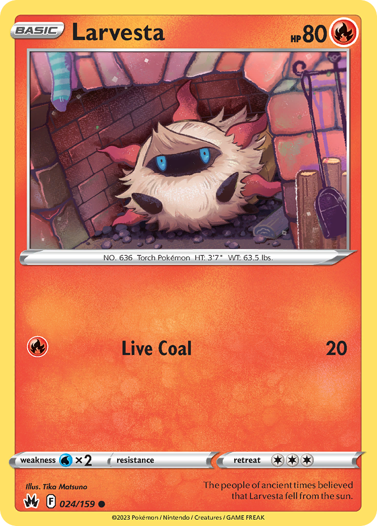 Larvesta — SWSH: Crown Zenith #024/159