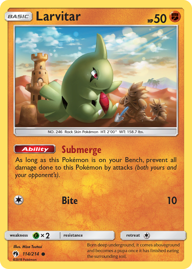 Larvitar (114) — SM - Lost Thunder #114/214