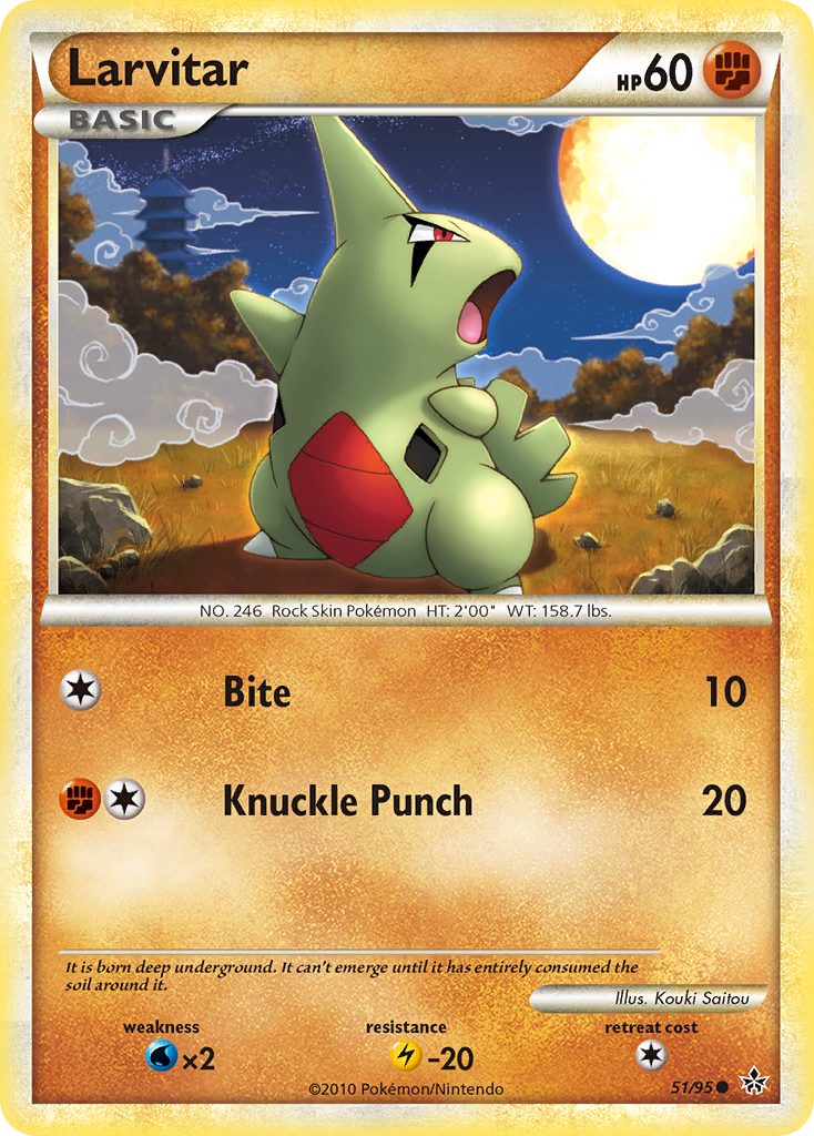 Larvitar (51) — Unleashed #51/95