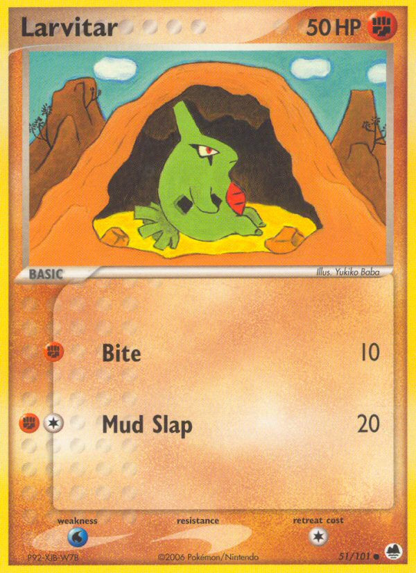 Larvitar — Dragon Frontiers #51/101