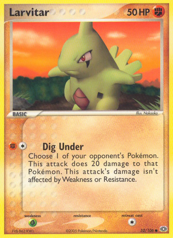 Larvitar — Emerald #52/106