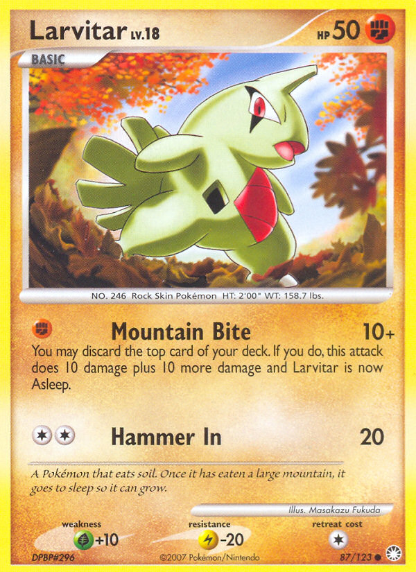 Larvitar — Mysterious Treasures #87/123