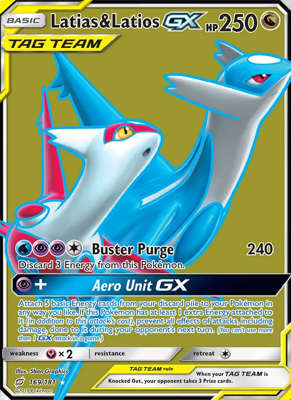Latias & Latios GX (Full Art) — SM - Team Up #169/181