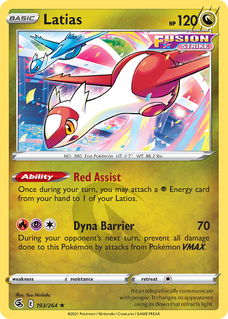 Latias — SWSH08: Fusion Strike #193/264