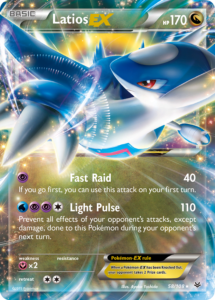 Latios EX — XY - Roaring Skies #58/108