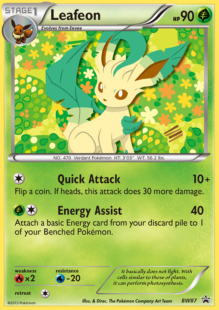 Leafeon — Black and White Promos #BW87