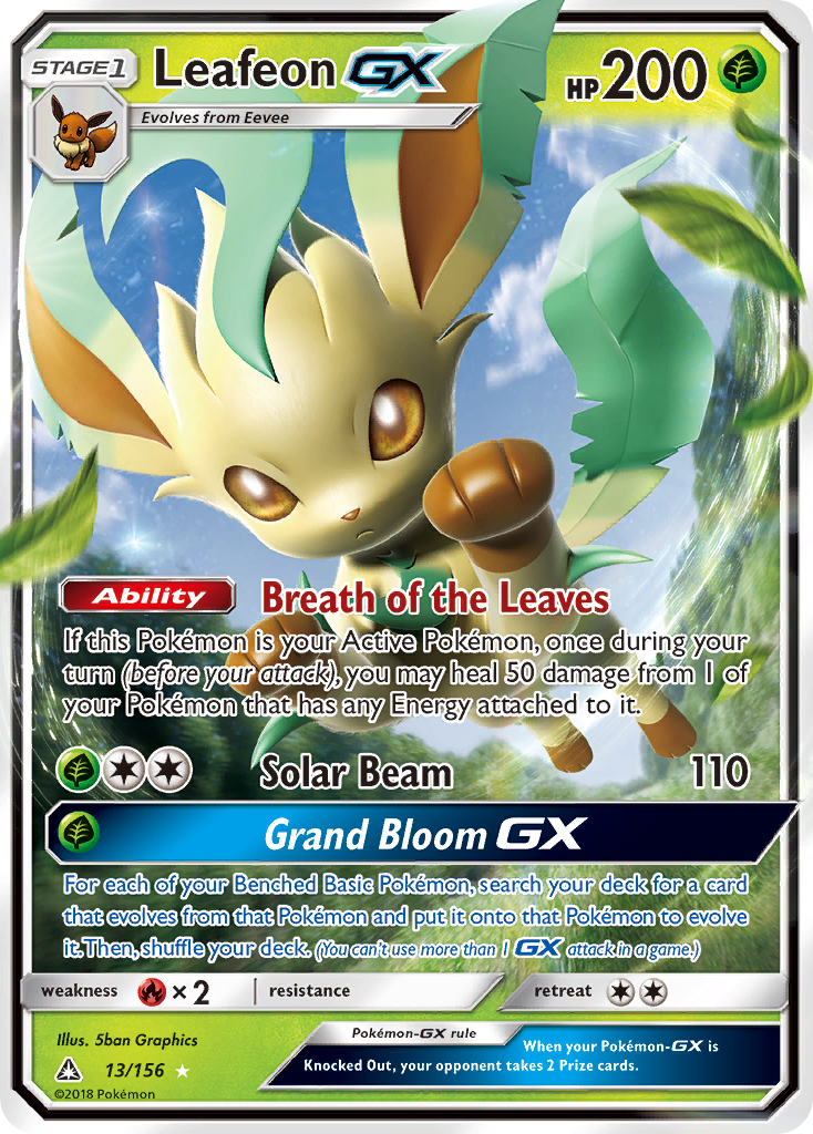 Leafeon GX — SM - Ultra Prism #13/156