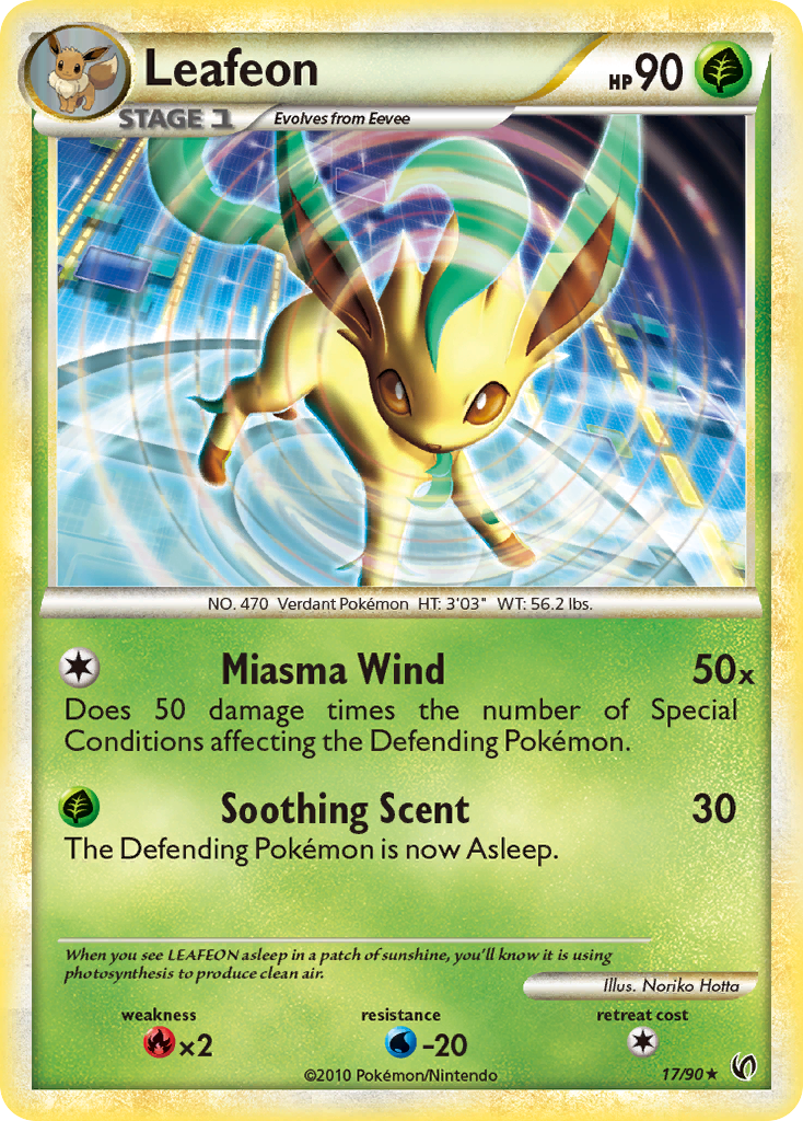 Leafeon — Undaunted #17/90