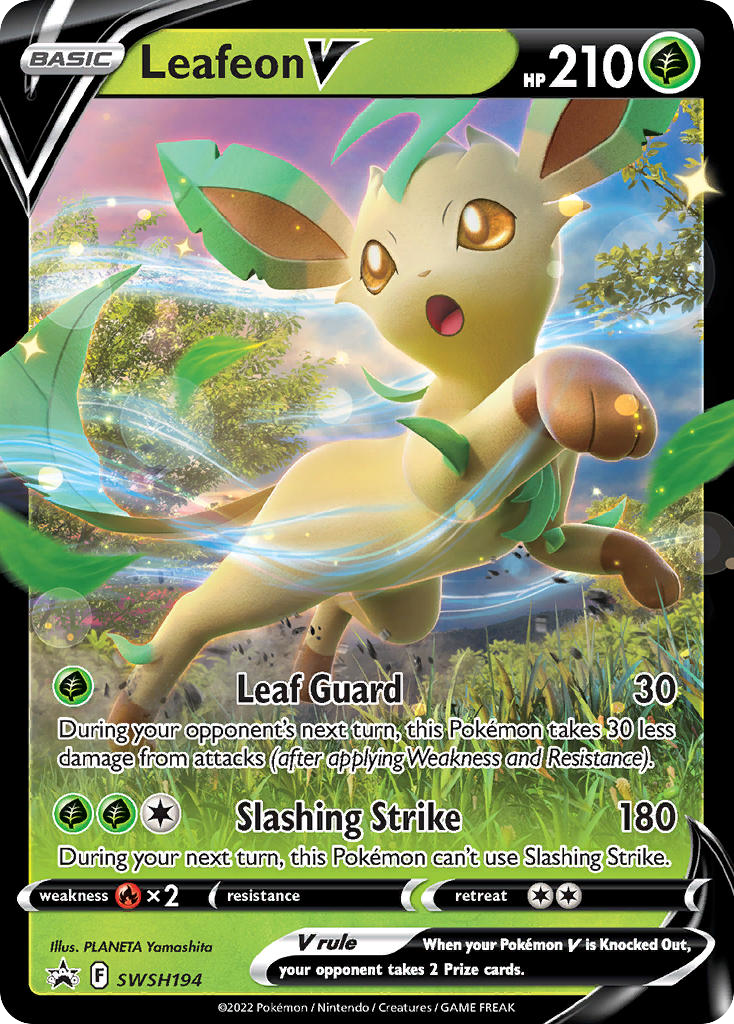 Leafeon V — SWSH: Sword & Shield Promo Cards #SWSH194