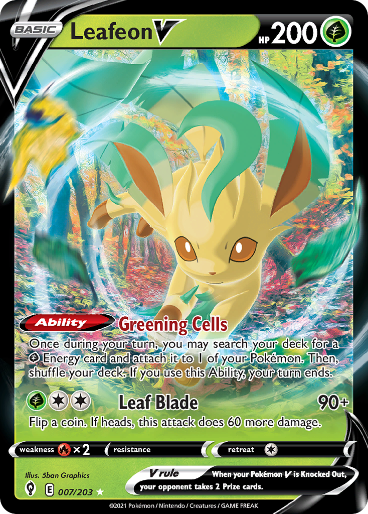Leafeon V — SWSH07: Evolving Skies #007/203