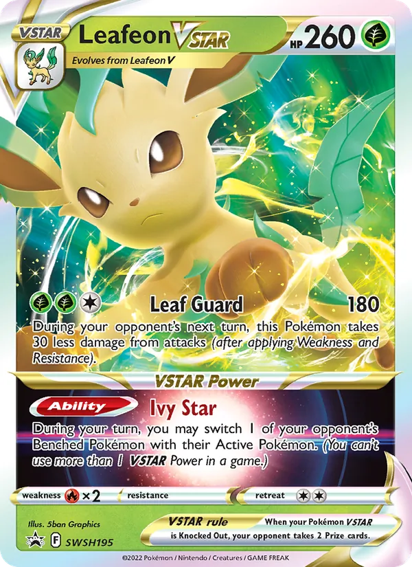 Leafeon VSTAR — Jumbo Cards #SWSH195