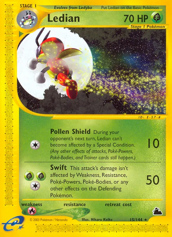 Ledian (15) — Skyridge #015/144