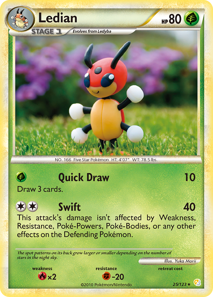 Ledian — HeartGold SoulSilver #25/123