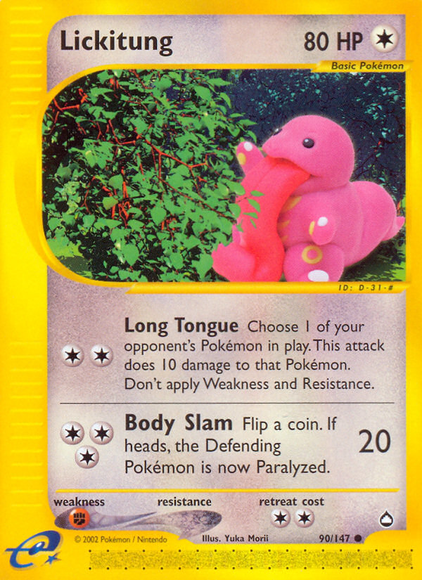 Lickitung — Aquapolis #090/147