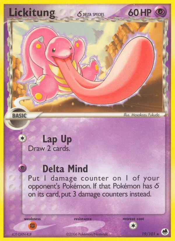 Lickitung (Delta Species) — Dragon Frontiers #19/101