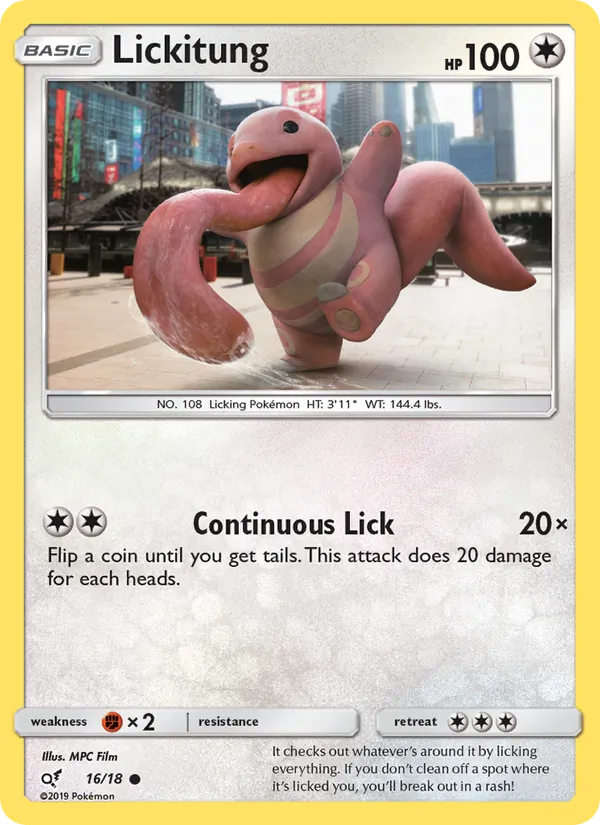 Lickitung (Holo Common) — Detective Pikachu #16/18
