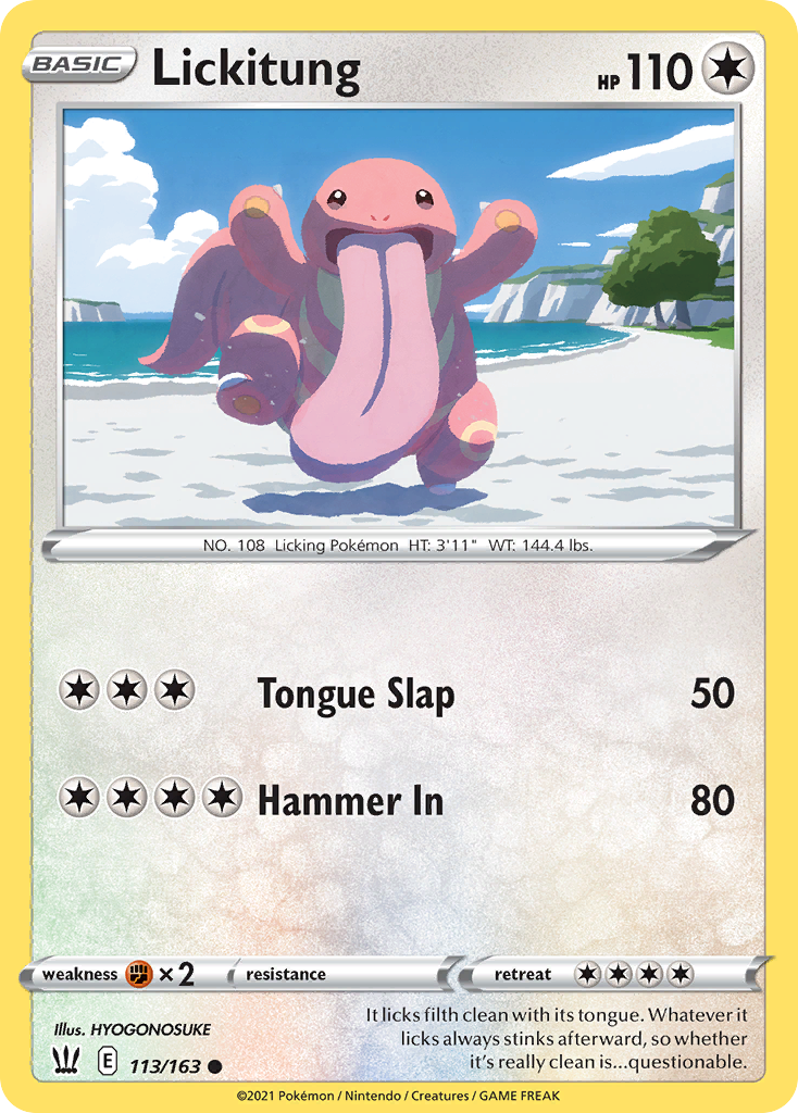 Lickitung — SWSH05: Battle Styles #113/163