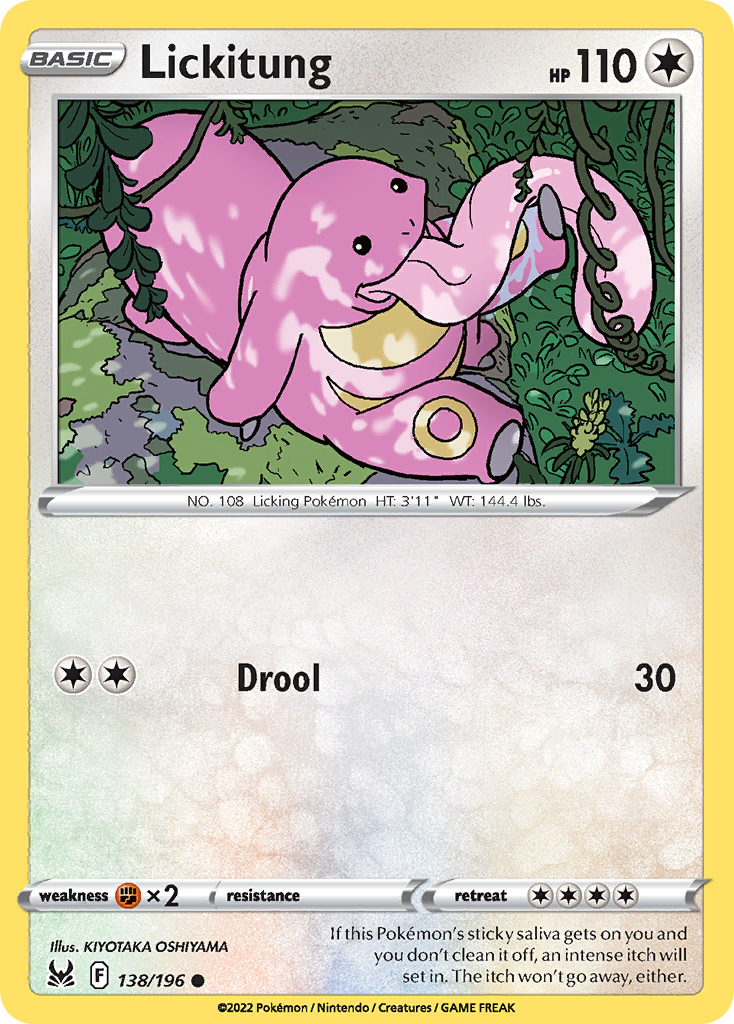 Lickitung — SWSH11: Lost Origin #138/196