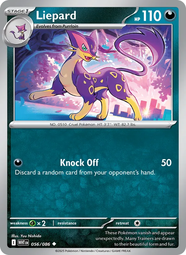 Liepard (Master Ball Pattern) — SV: White Flare #056/086