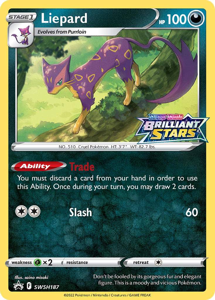 Liepard — SWSH: Sword & Shield Promo Cards #SWSH187
