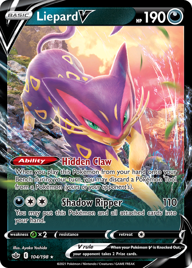 Liepard V — SWSH06: Chilling Reign #104/198
