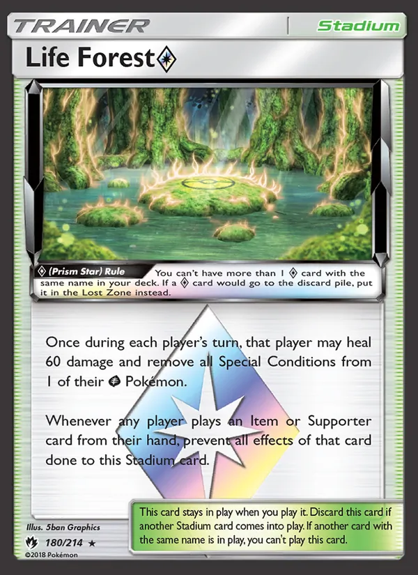 Life Forest Prism Star — SM - Lost Thunder #180/214