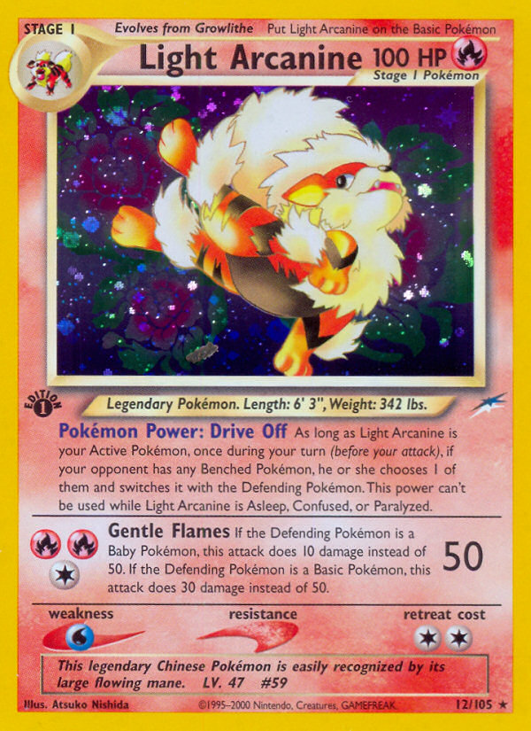 Light Arcanine — Neo Destiny #012/105
