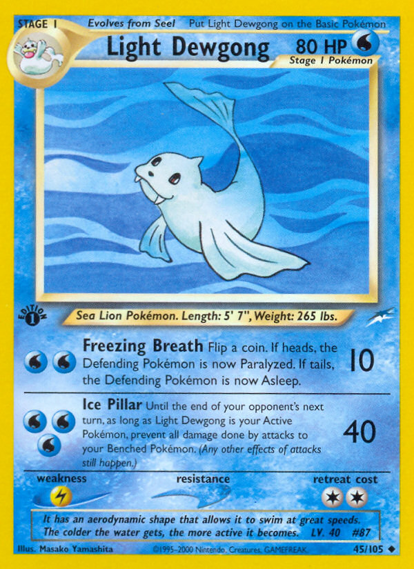 Light Dewgong — Neo Destiny #045/105